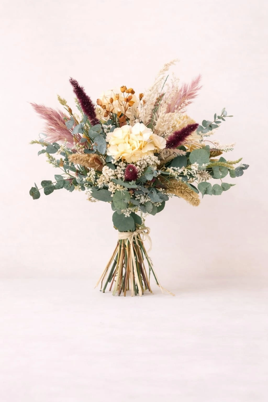 Flores preservadas naturales seleccionadas para ramos y arreglos florales